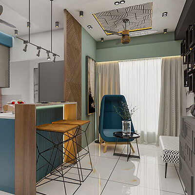 3b1 3 BHK Interior Design