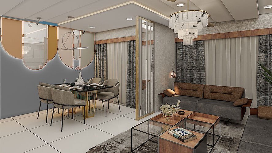 3 BHK Interior Design in Ahmedabad | 3 BHK Interior Designer in Gandhinagar